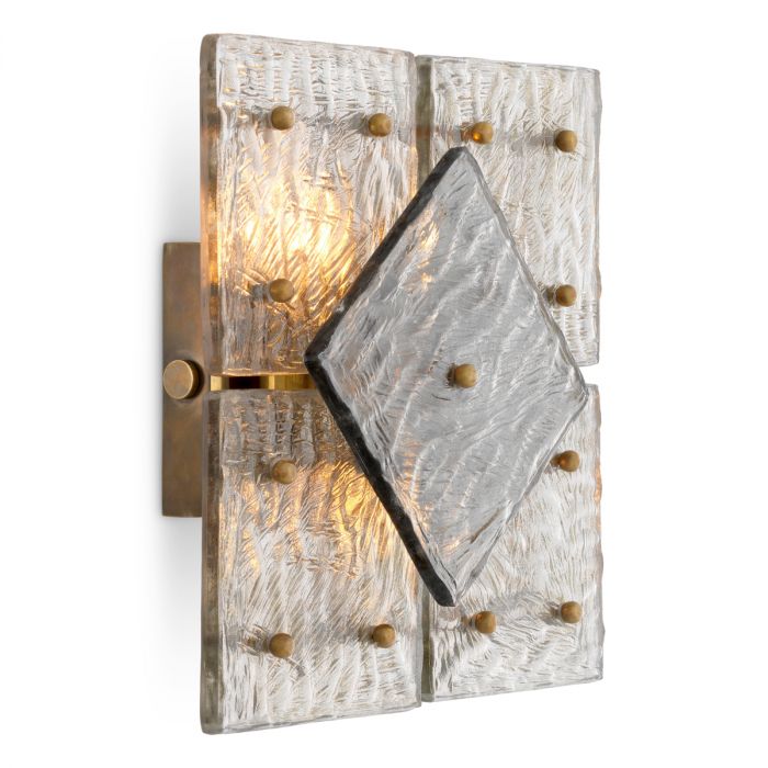 Wall Lamp Hestia vintage brass finish