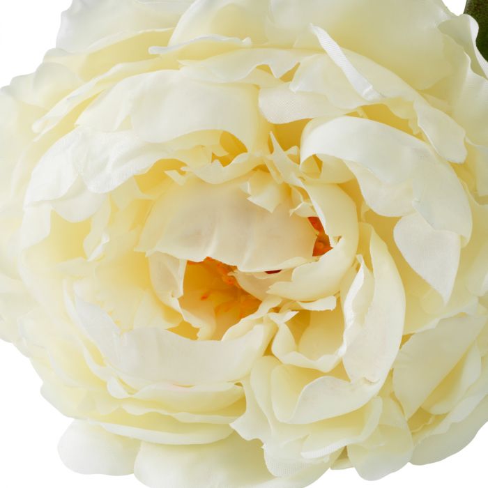 Bouquet of Peonies white tones real touch 48 pcs/2 varieties