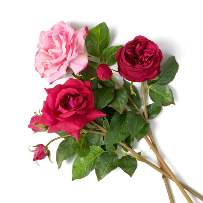 Bouquet of Roses multi color real touch 72 pcs/3 varieties