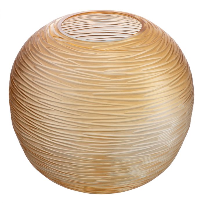 Vase Alessio S peach glass