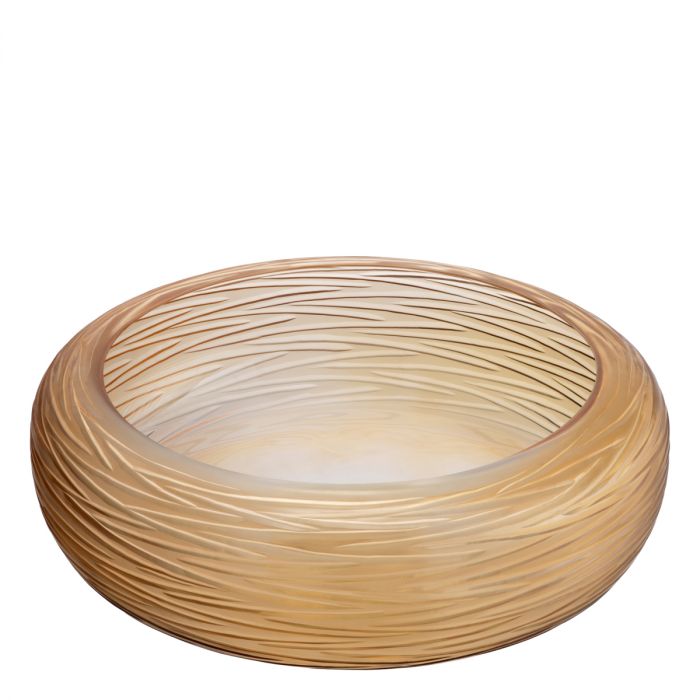 Bowl Alessio peach glass