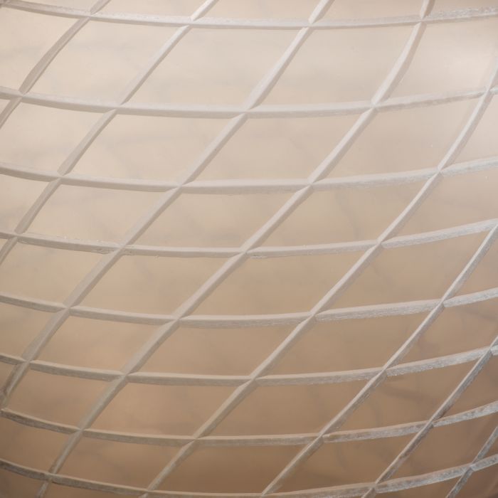 Vase Tarano L matte sand color glass