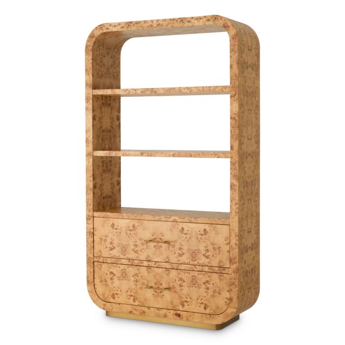 Cabinet Quinton light brown mappa burl veneer