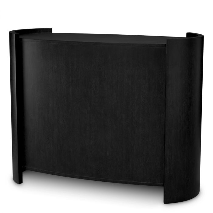 Drawer Dresser Splendora charcoal grey oak veneer bronze finish