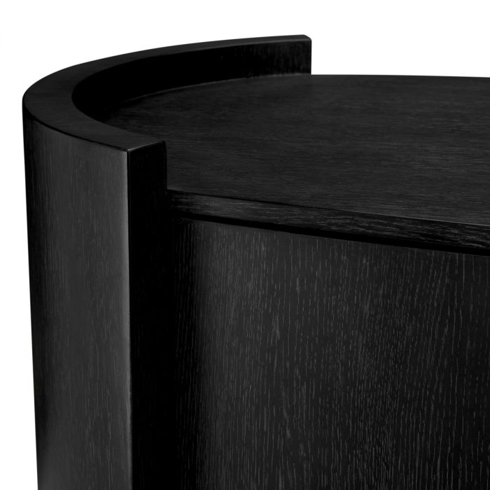 Drawer Dresser Splendora charcoal grey oak veneer bronze finish