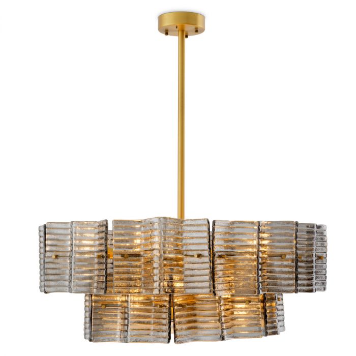 Chandelier Silvano smoke glass