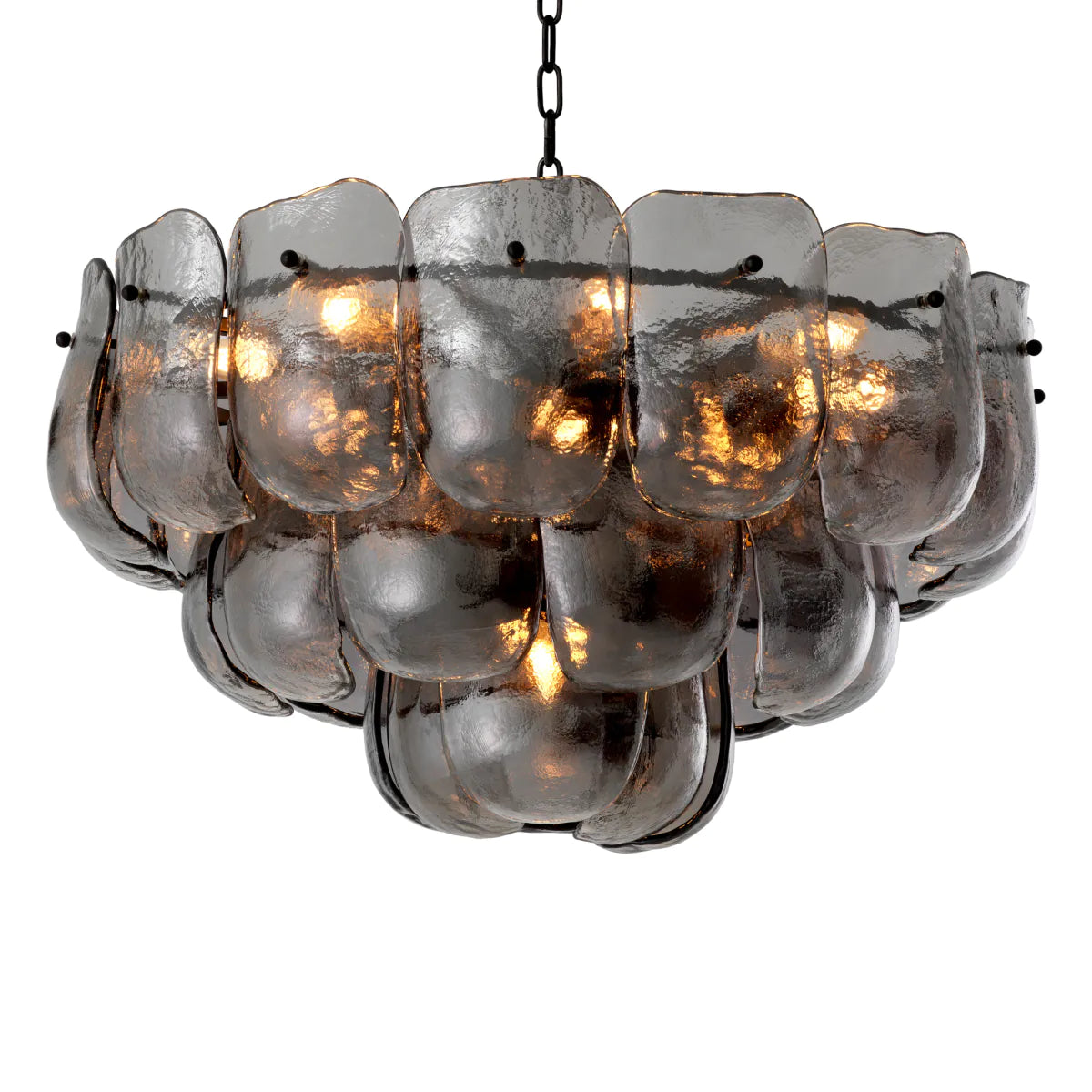 Thick Glass Metal Chandelier Gustave | Eichholtzmh.com
