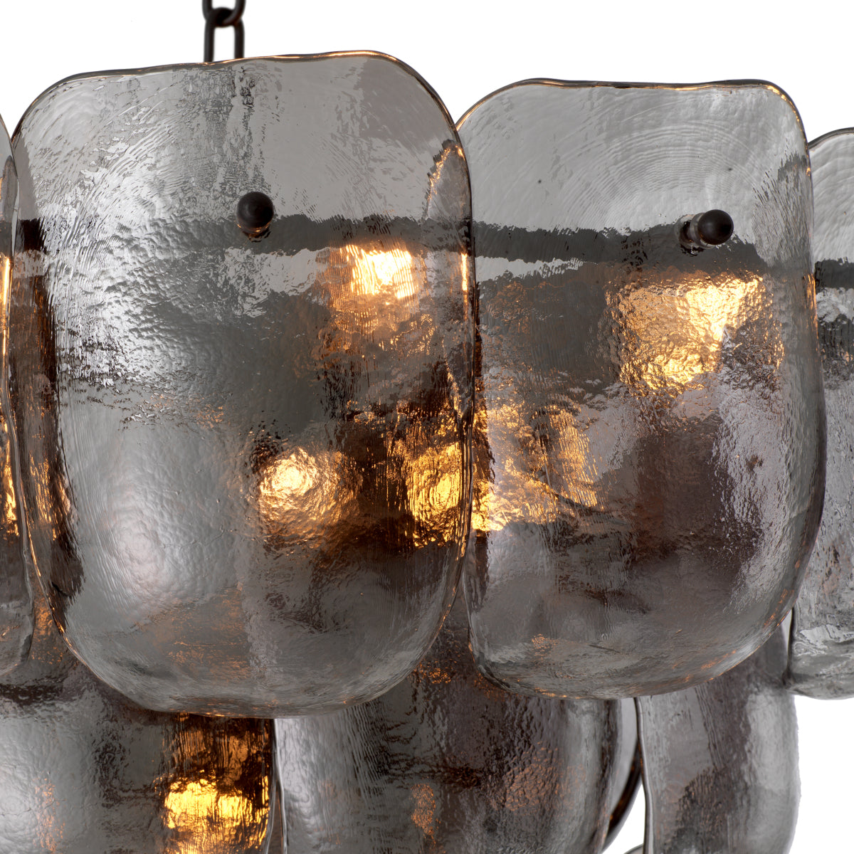 Thick Glass Metal Chandelier Gustave | Eichholtzmh.com