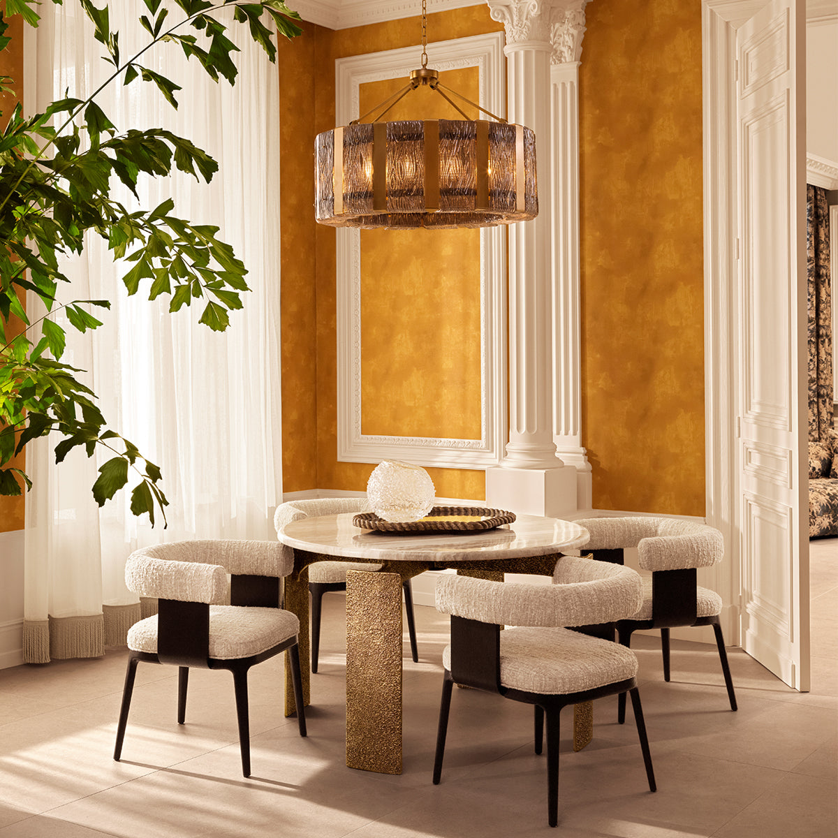 Marble Brass Dining Table Bodega | Eichholtzmh.com 