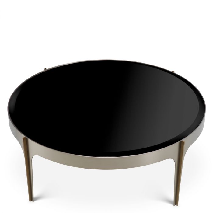 Coffee Table Artemisa S brushed steel finish