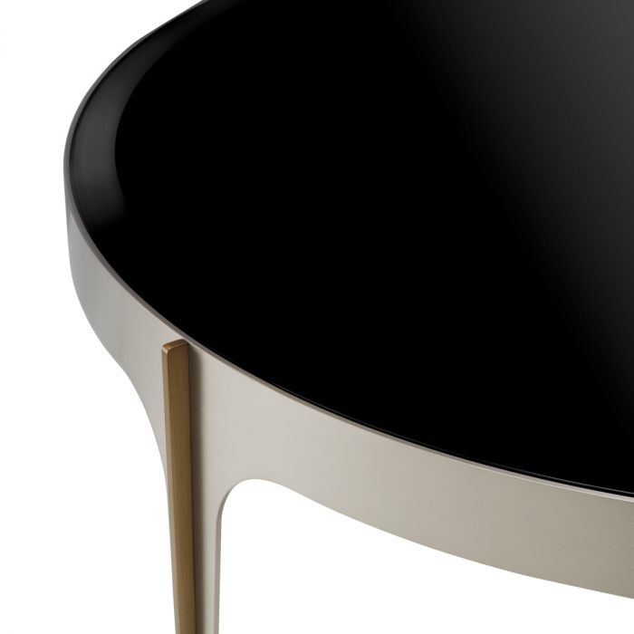 Side Table Artemisa brushed steel finish