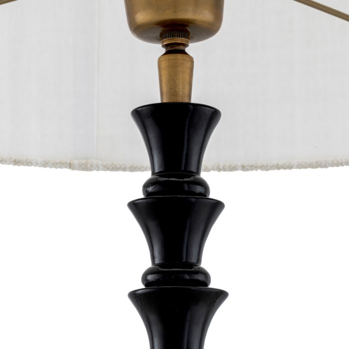 Table Lamp Arabella piano black finish incl shade