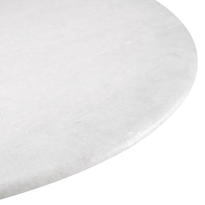 Dining Table Verano black finish white marble top