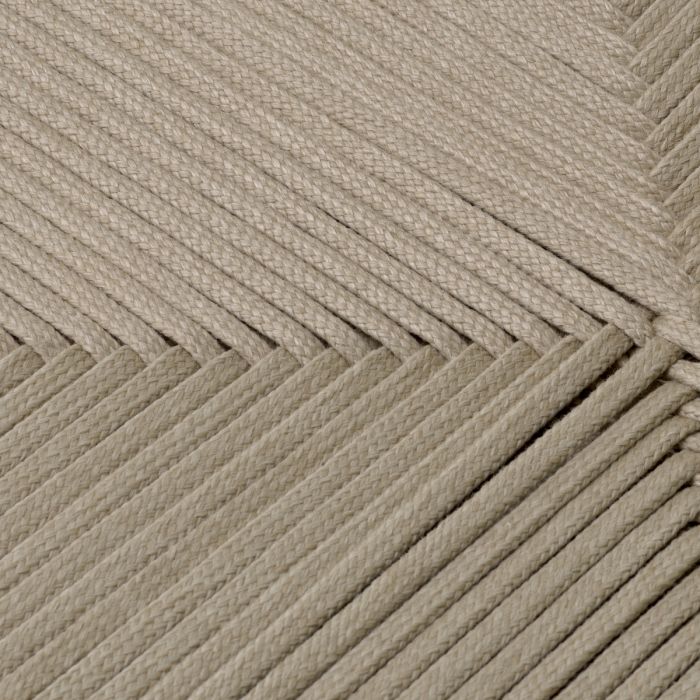 Outdoor Dining Chair Pivetti aged teak light grey rope