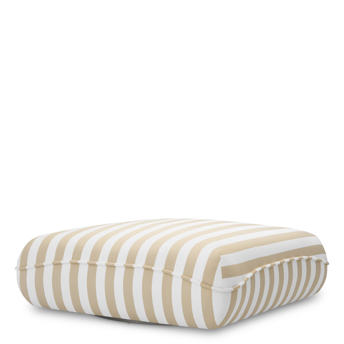 Beige Stripes Outdoor Pouf Relax | Eichholtzmh.com