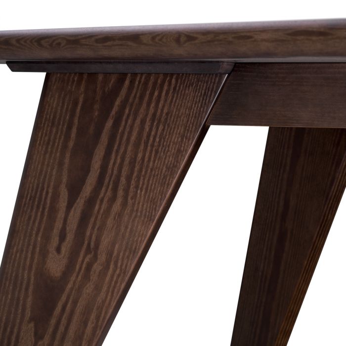 Dining Table Langford dark ash crown veneer