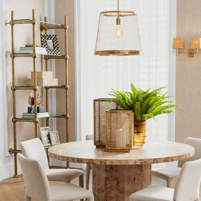 Wall Cabinet Monforte vintage brass finish