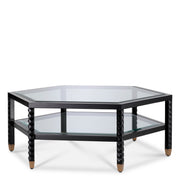 Black Hexagonal Coffee Table Cornelius | Eichholtzmh.com