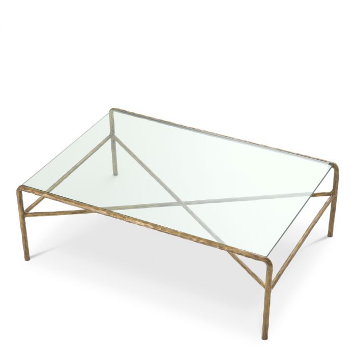 Coffee Table Xandria vintage brass finish