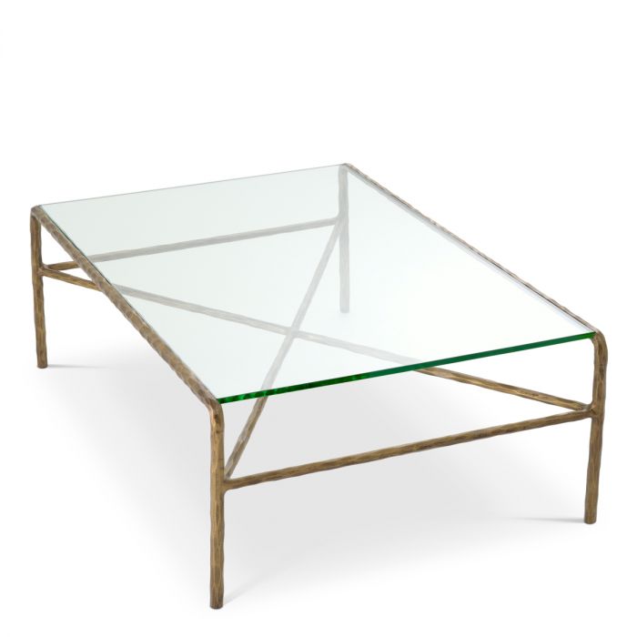 Coffee Table Xandria vintage brass finish