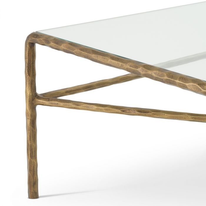 Coffee Table Xandria vintage brass finish