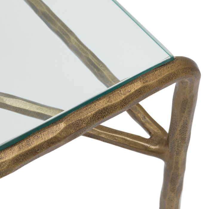 Side Table Xandria vintage brass finish