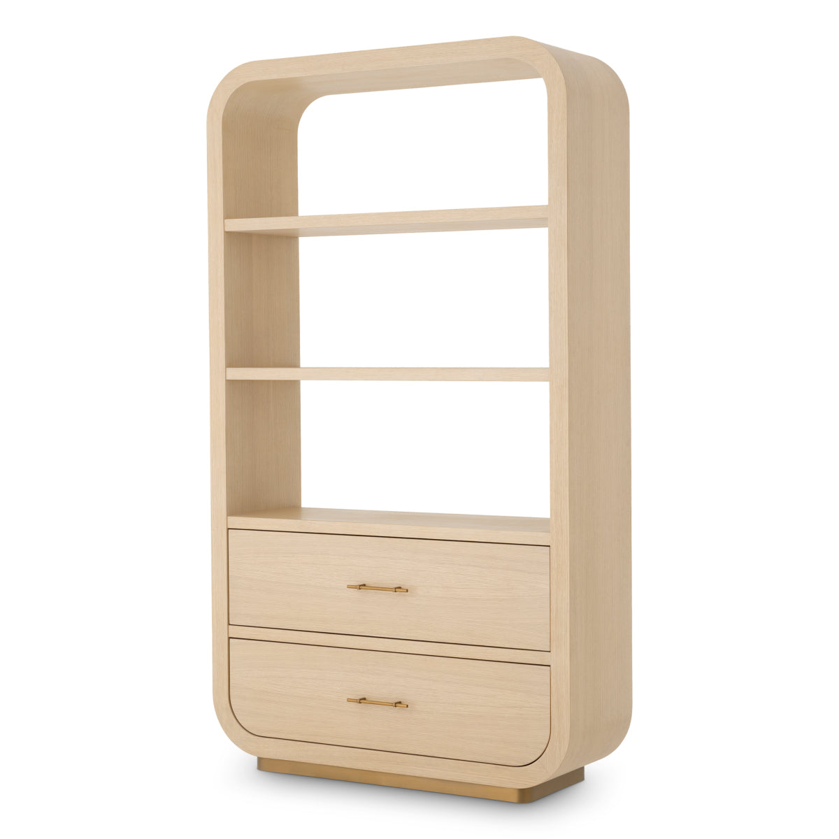 Natural 2-Drawer Wood Cabinet Quinton