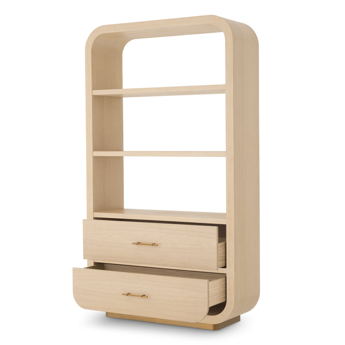 Natural 2-Drawer Wood Cabinet Quinton