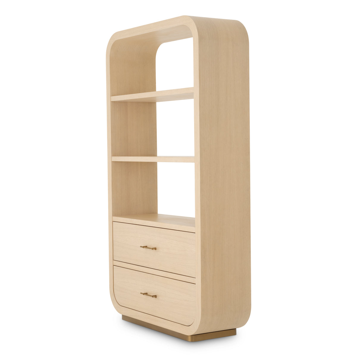 Natural 2-Drawer Wood Cabinet Quinton