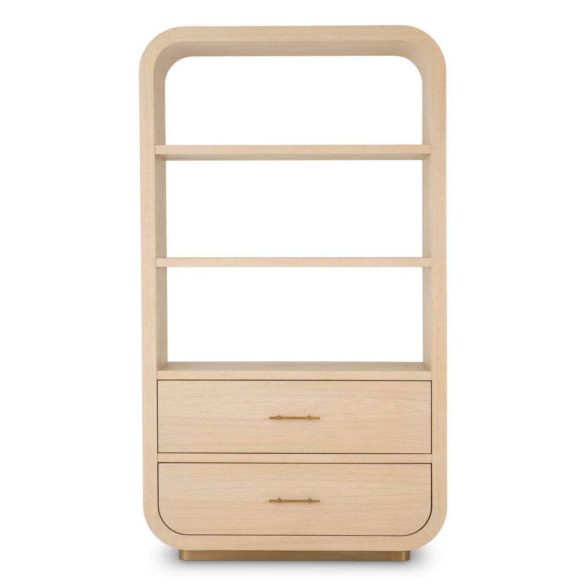 Natural 2-Drawer Wood Cabinet Quinton