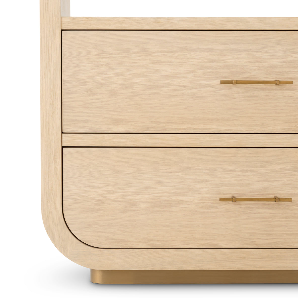Natural 2-Drawer Wood Cabinet Quinton