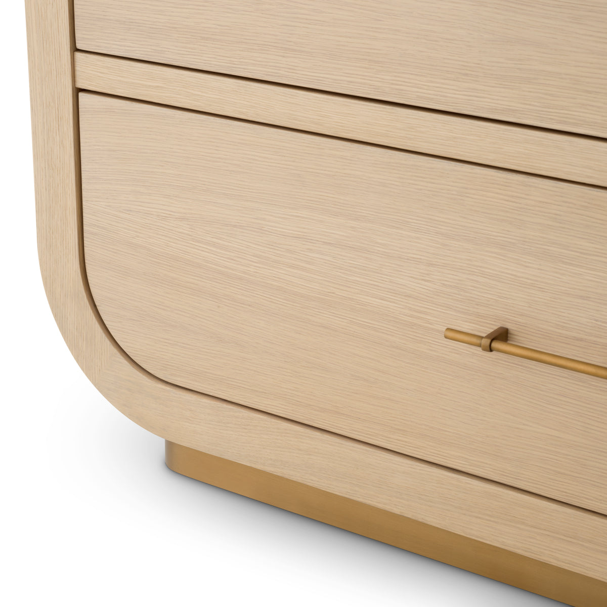 Natural 2-Drawer Wood Cabinet Quinton