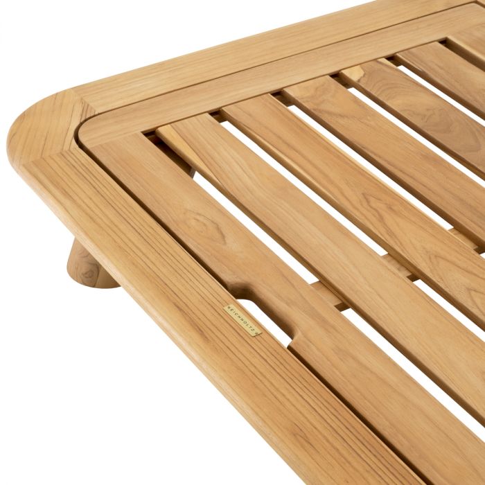 Outdoor Daybed Weston Single natural teak viola sand