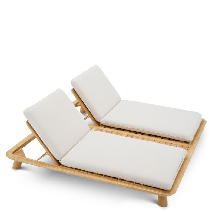 Outdoor Daybed Weston Double natural teak viola sand