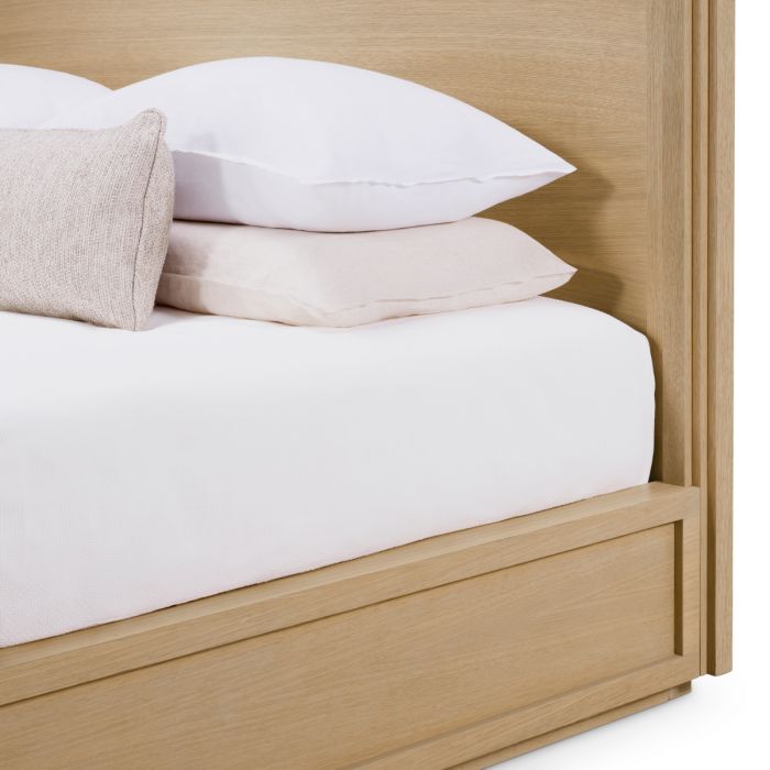 Canopy Bed Tribeca natural oak veneer King size
