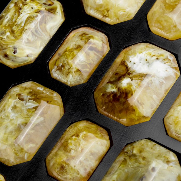 Box Lucida L faux amber