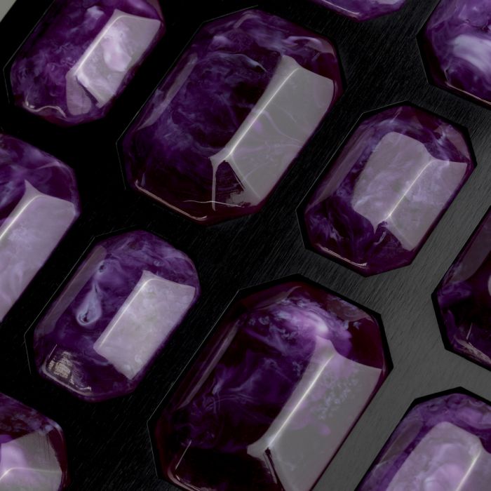 Box Lucida S faux amethyst