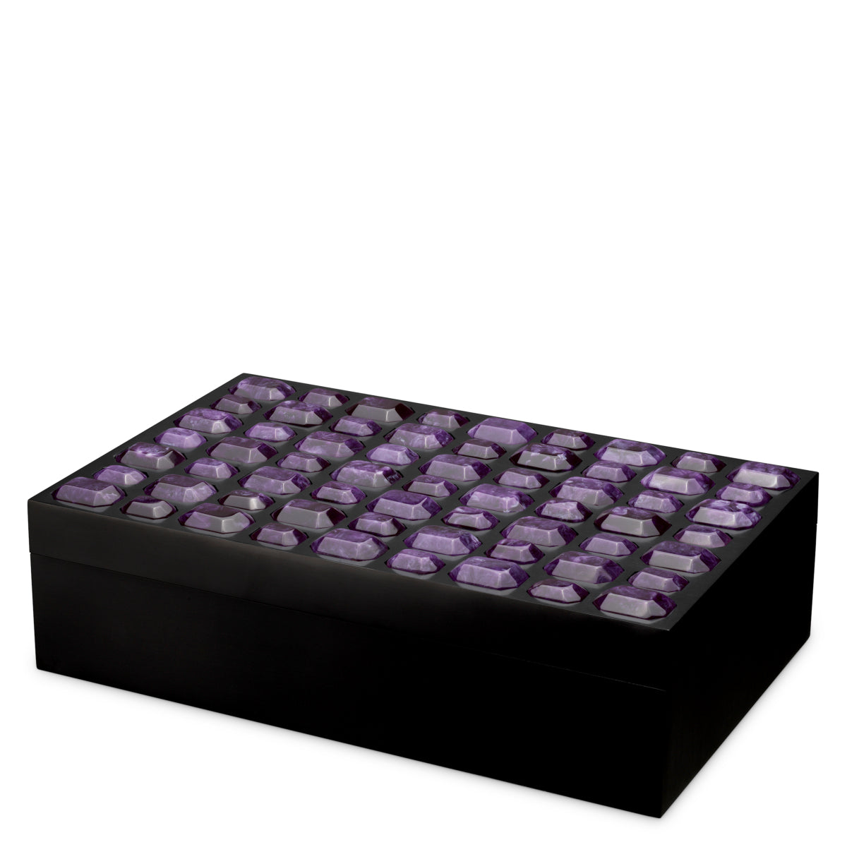 Black Faux Amethyst Box Lucida | Eichholtzmh.com
