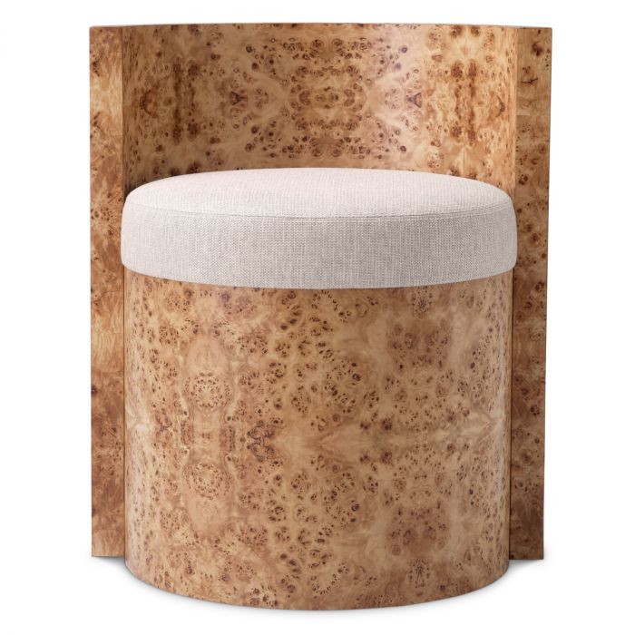 Chair Arcadia light brown mappa burl veneer loki natural