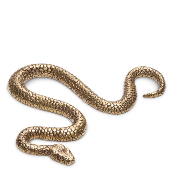 Object Serpent vintage brass finish