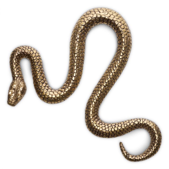Object Serpent vintage brass finish