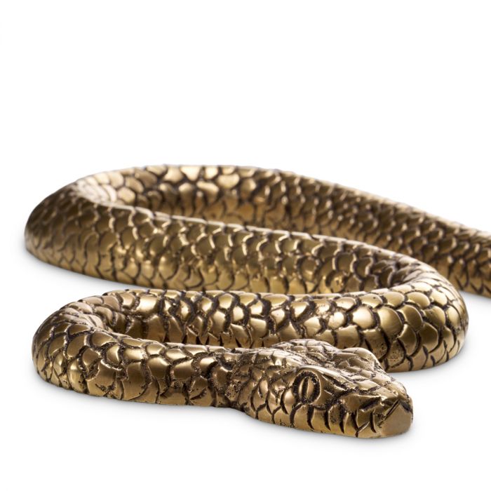 Object Serpent vintage brass finish