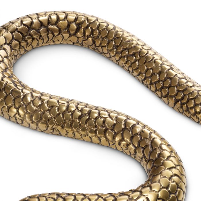 Object Serpent vintage brass finish