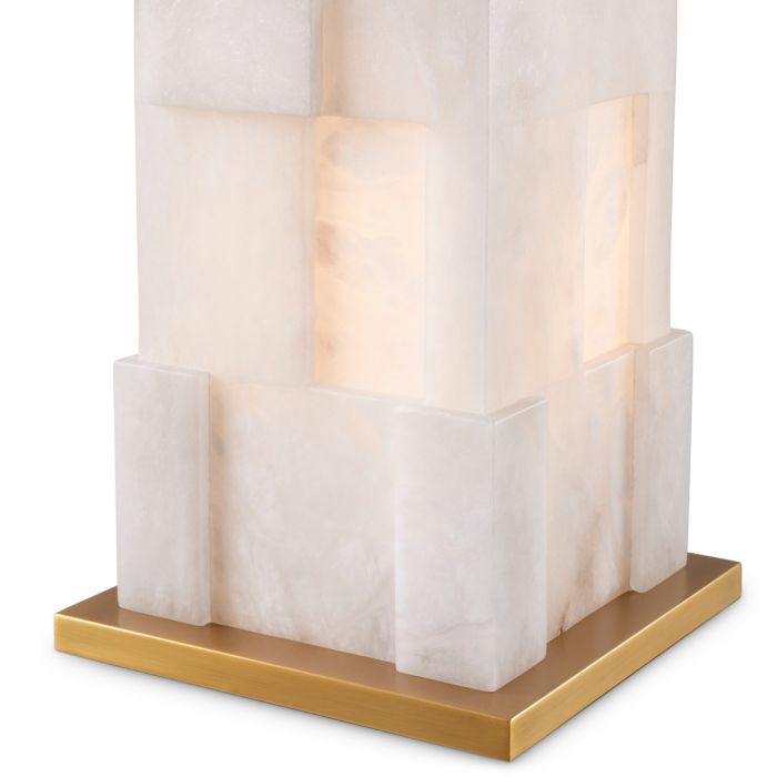 Table Lamp Fabiano alabaster incl shade