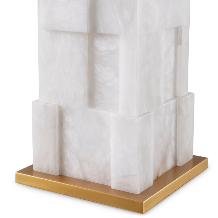 Table Lamp Fabiano alabaster incl shade