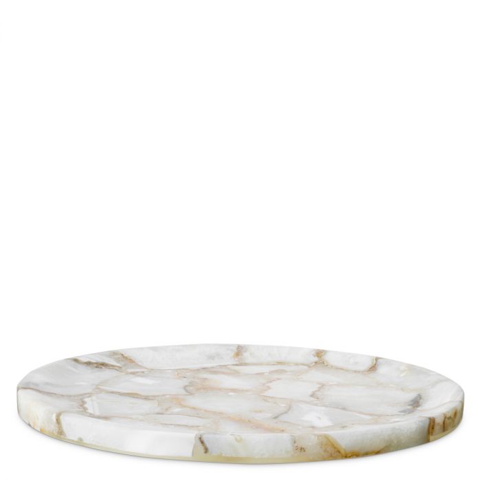 Tray Sonora Round agate stone