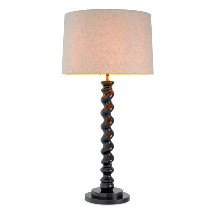 Table Lamp Massimo piano black finish incl shade