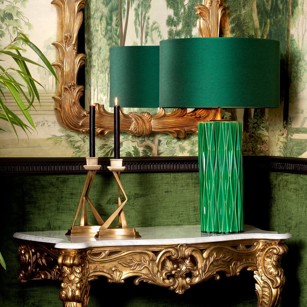 Green Ceramic Table Lamp Amarello | Eichholtzmh.com