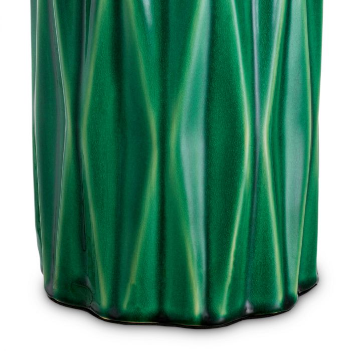 Table Lamp Amarello green ceramic incl shade
