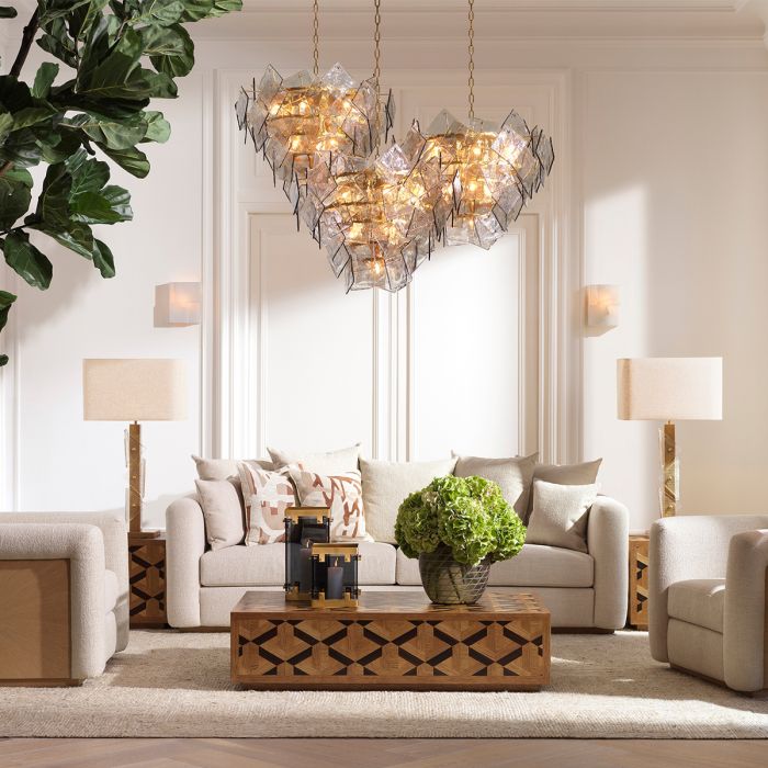 Table Lamp Mirabella vintage brass finish incl shade